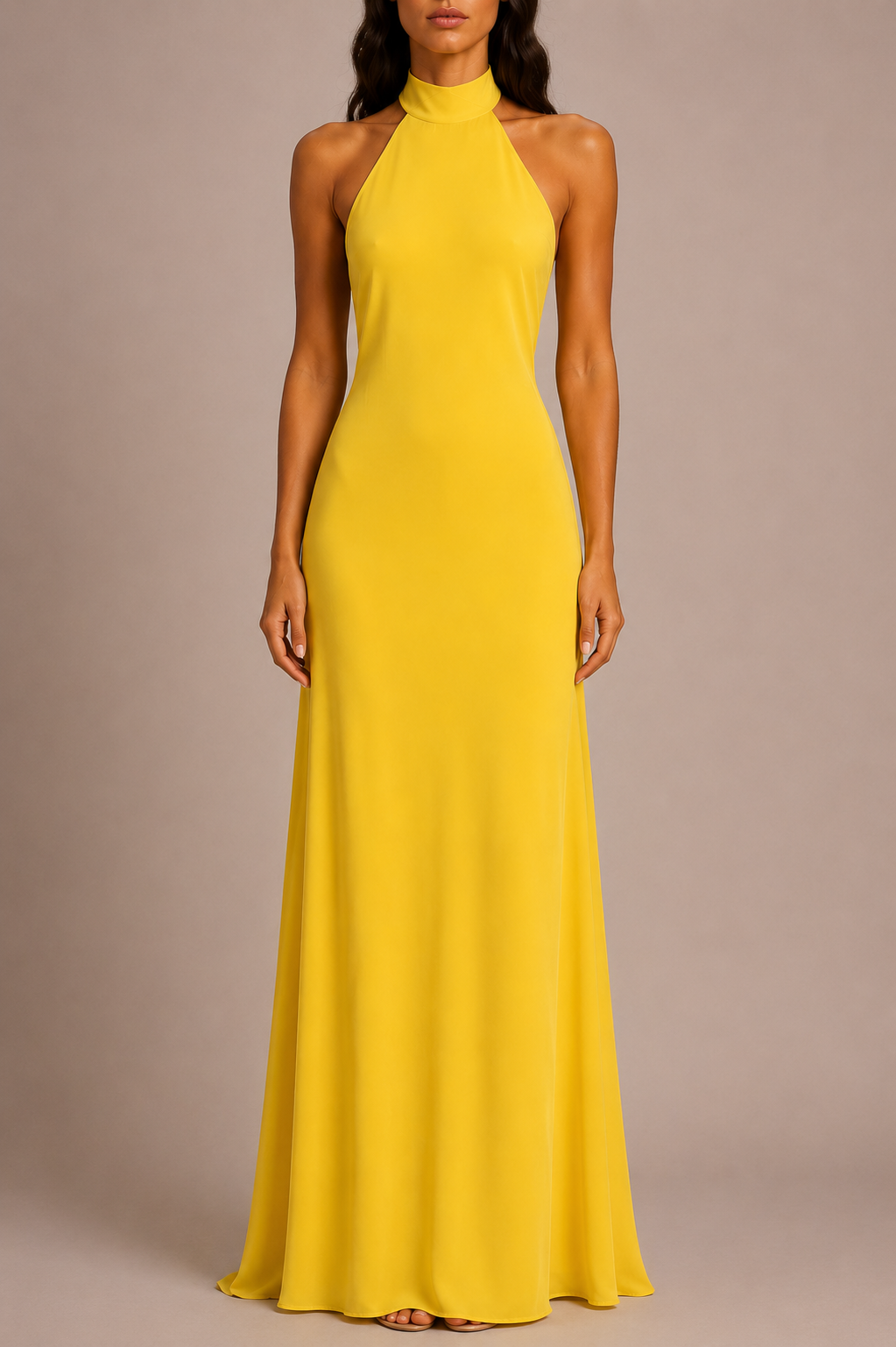 The Ethiquette Robes Joy Long robe longue jaune soie