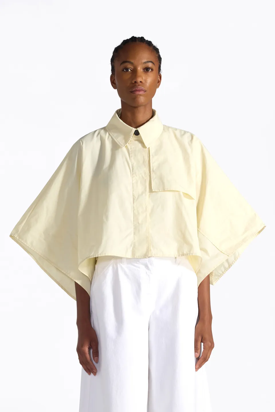 Liviana Conti Verlain veste cape courte coupe-vent noir