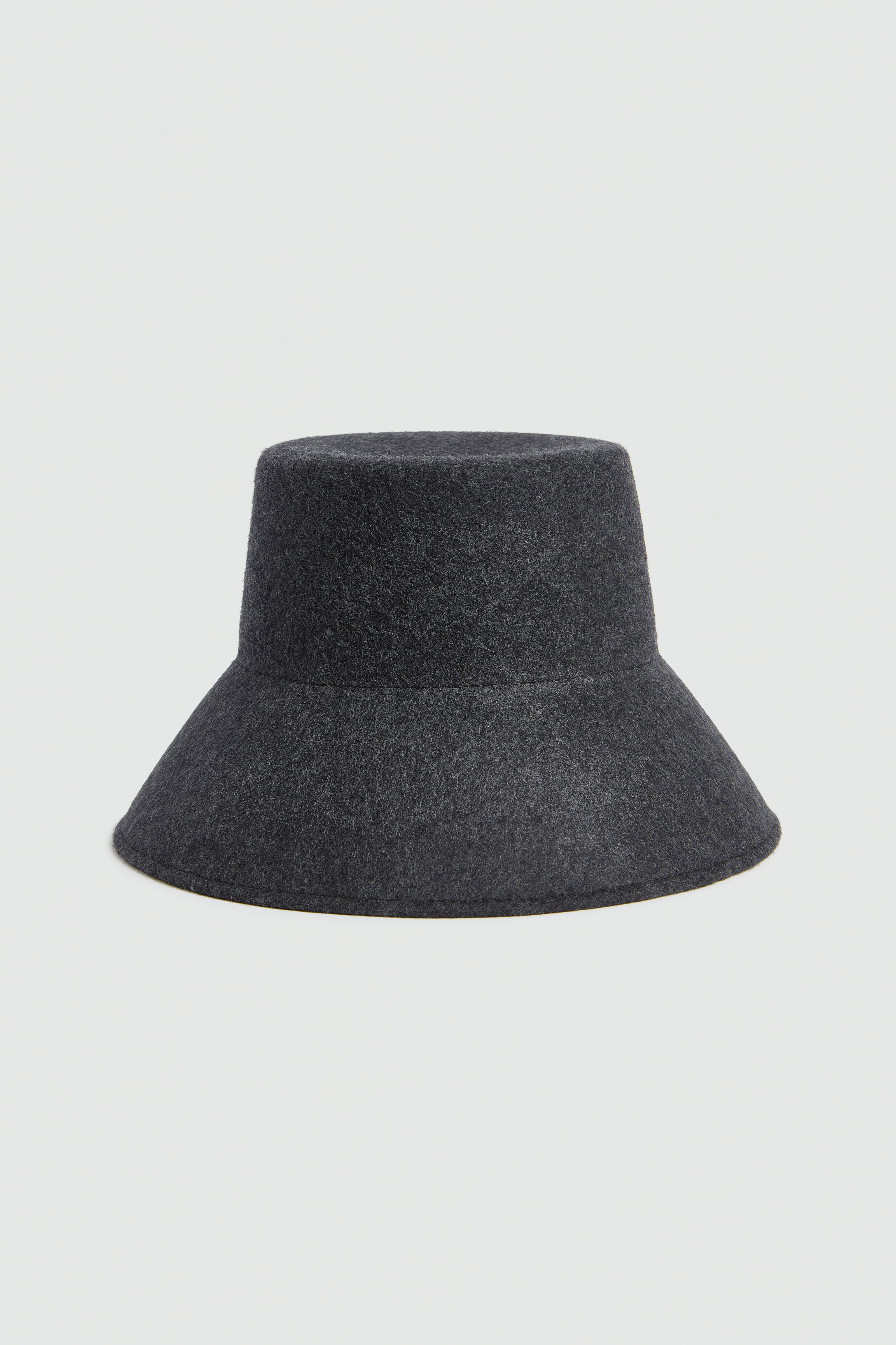 Liviana Conti Hallie chapeau fedora feutre anthracite 57