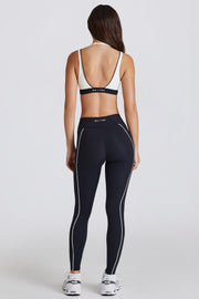 Bo+Tee BT1661 Legging Soft Active Noir Poches Contrasté