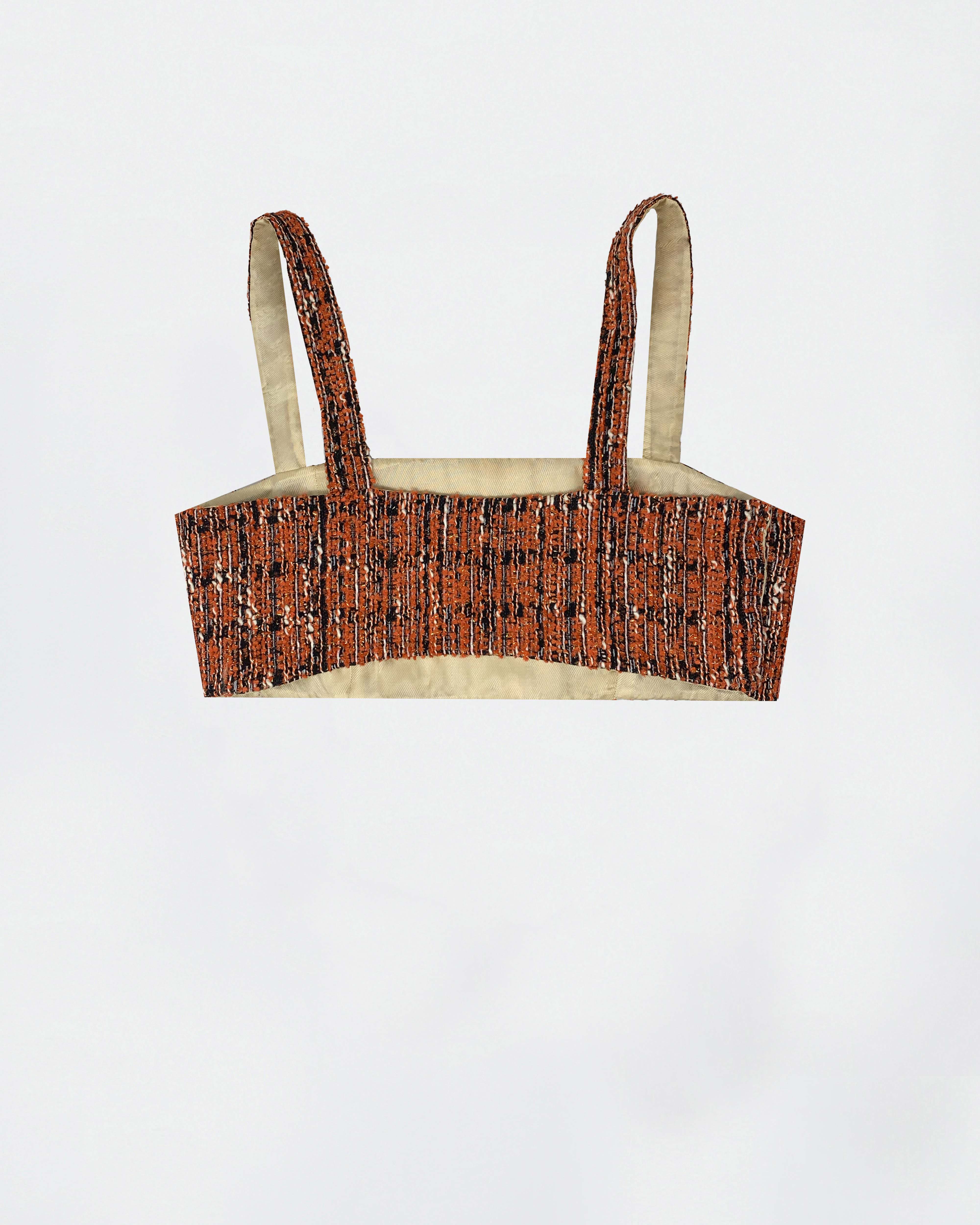 The Ethiquette Kay Crop Top Tweed Ensemble Bohème