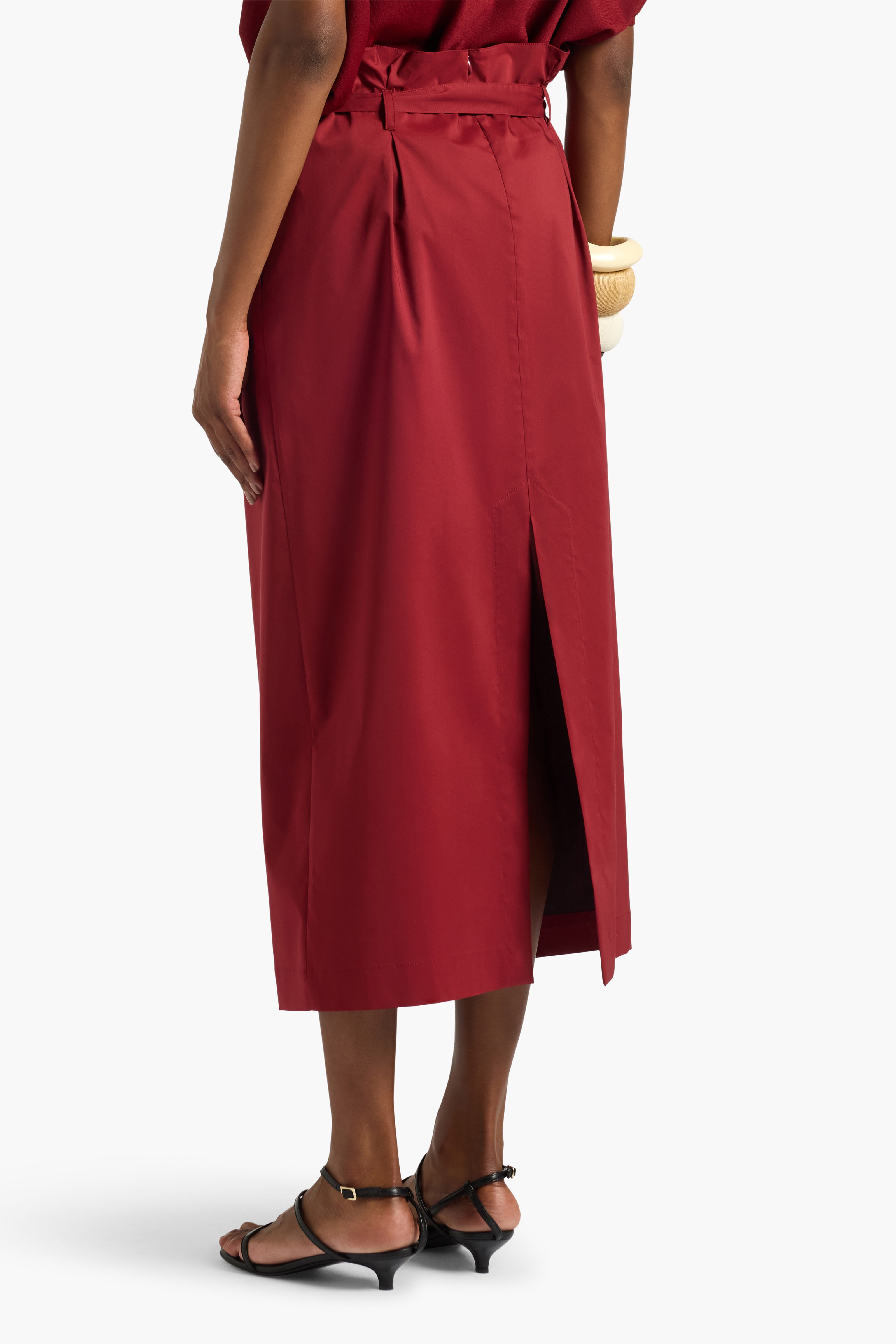 Liviana Conti Damienne jupe midi terracotta
