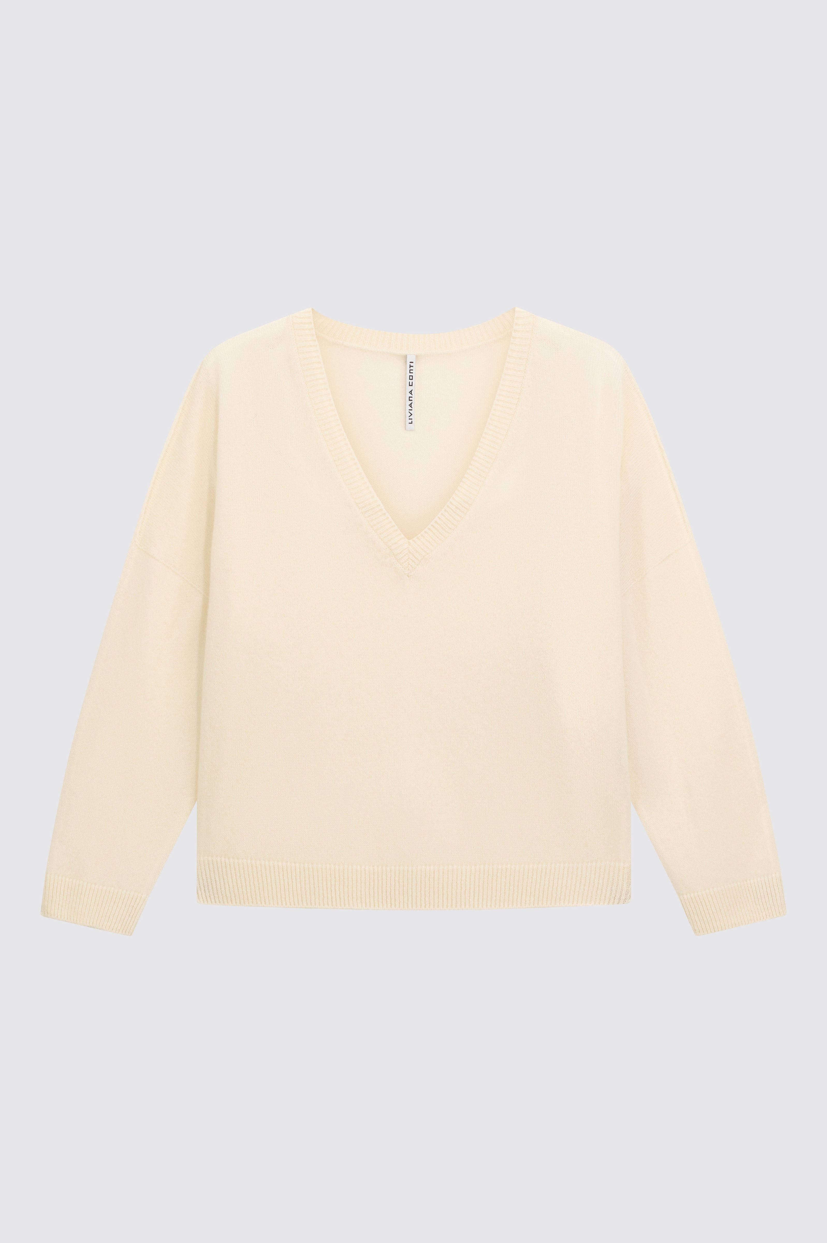 Liviana Conti Maglieria Jasmine pull cachemire pomice XS