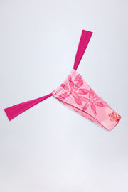 Oh Polly Swim NS0699 bas de bikini rose imprimé cheeky