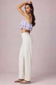 Oh Polly Bobbi 13841 jean barrel écru taille mi-haute