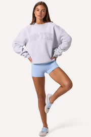 Oh Polly Knitwear BT02579C Sweat Gris Chiné Taille S