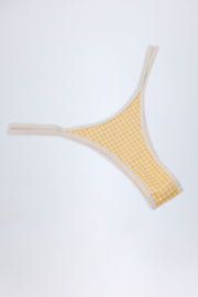 Oh Polly Swim Masia Bas Bikini Jaune Vichy Cheeky