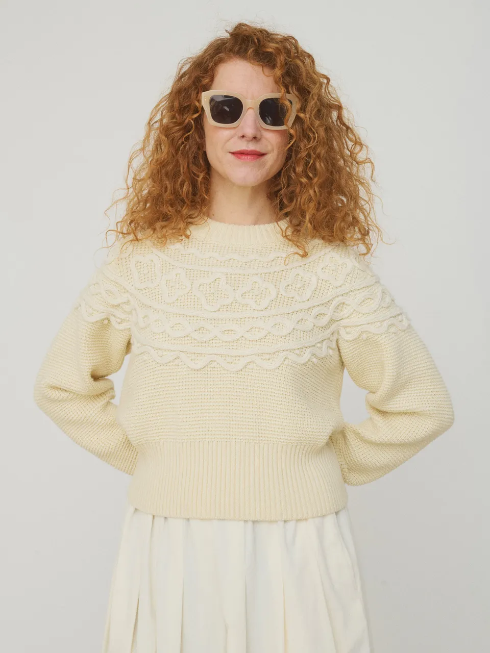 MII Mii à table Pull Rosalie Chantilly pull laine XS-L