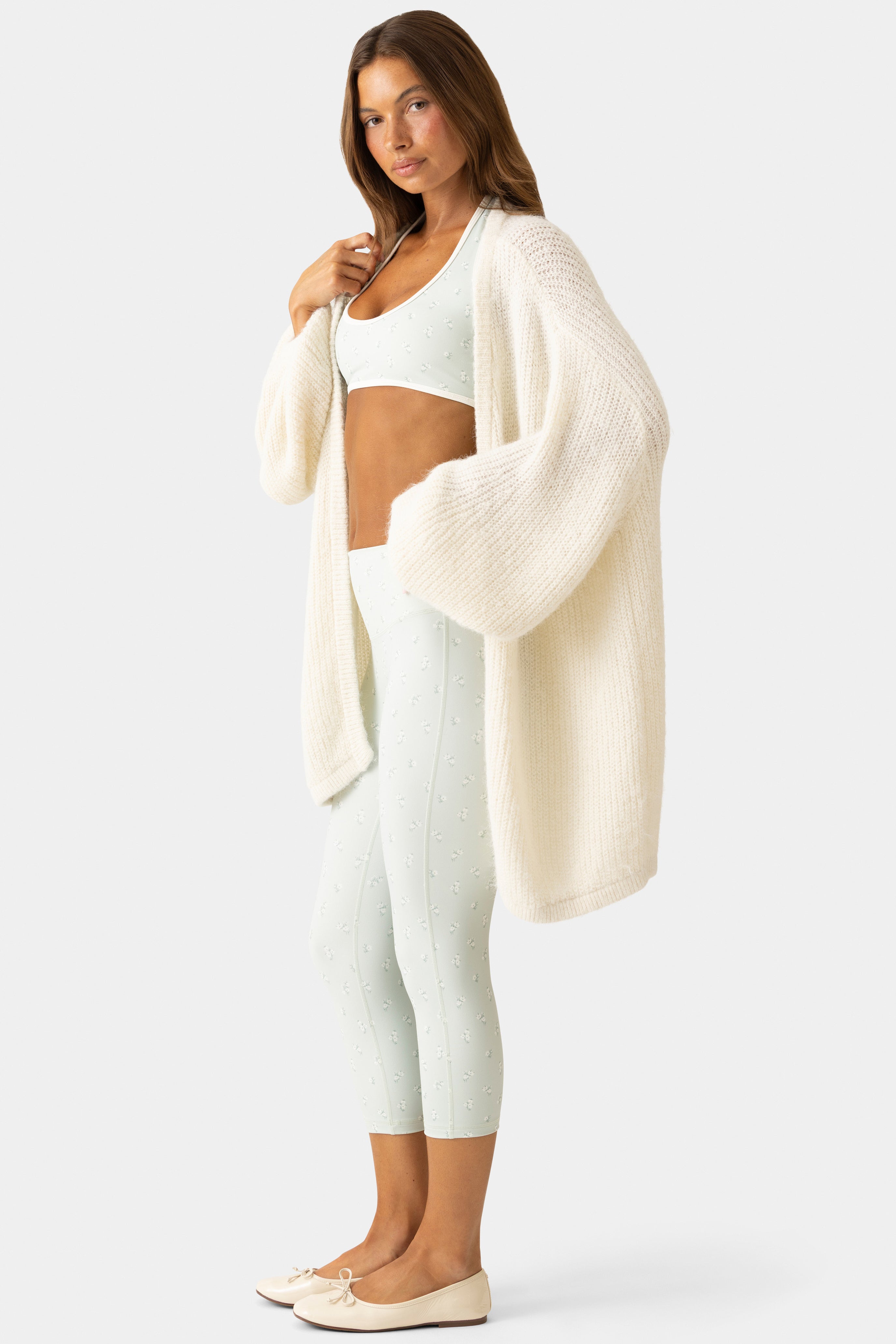 Oh Polly Bo+Tee Gilet Maille Douce Vanilla Oversize