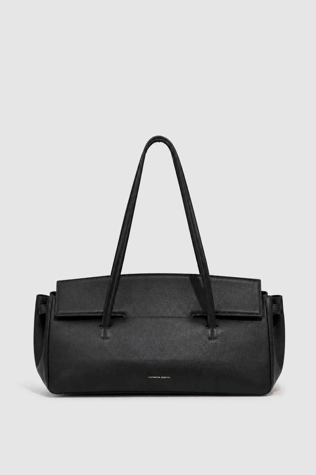 Liviana Conti Aida sac marron cuir grainé