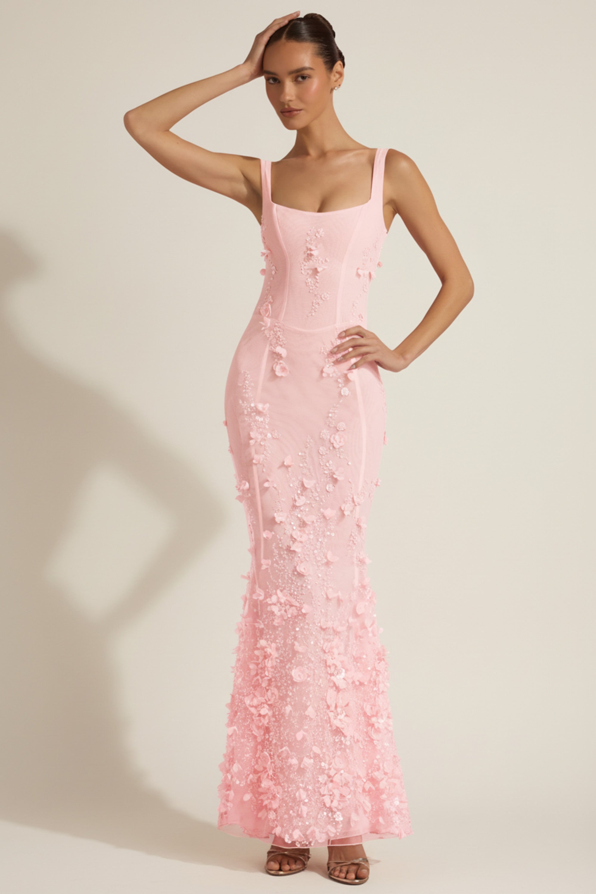 Oh Polly Vasanta 13256 robe corset pivoine sequins