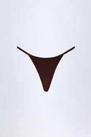 Oh Polly Swim Cebu thong bikini marron foncé