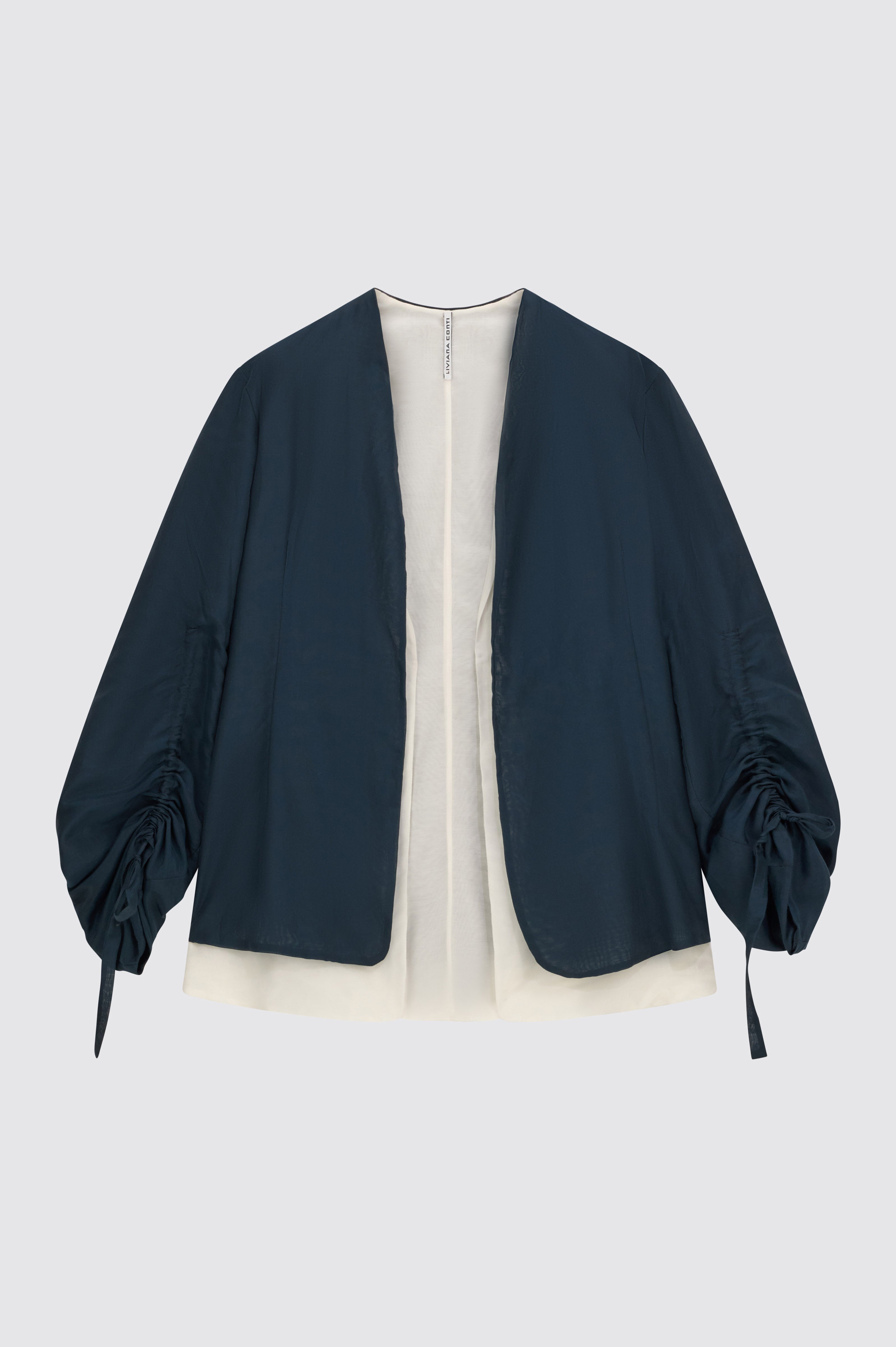 Liviana Conti Eston blazer bicolore coton-soie