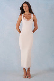 Oh Polly Sorelle robe midi ivoire dentelle modal