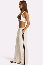 Oh Polly pantalon jogging tissé coconut taille basse