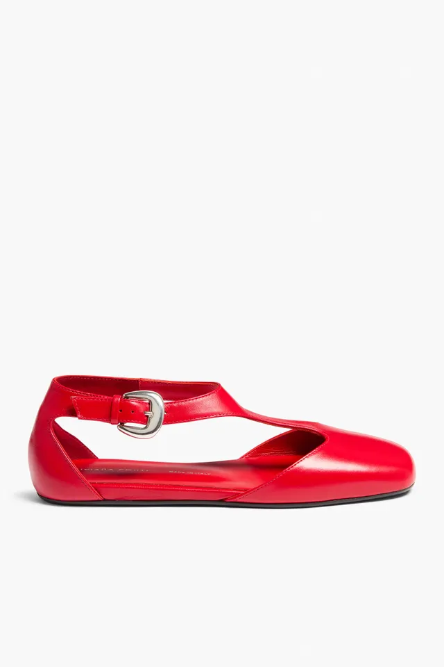 Liviana Conti Eva ballerine corallo cuir 38