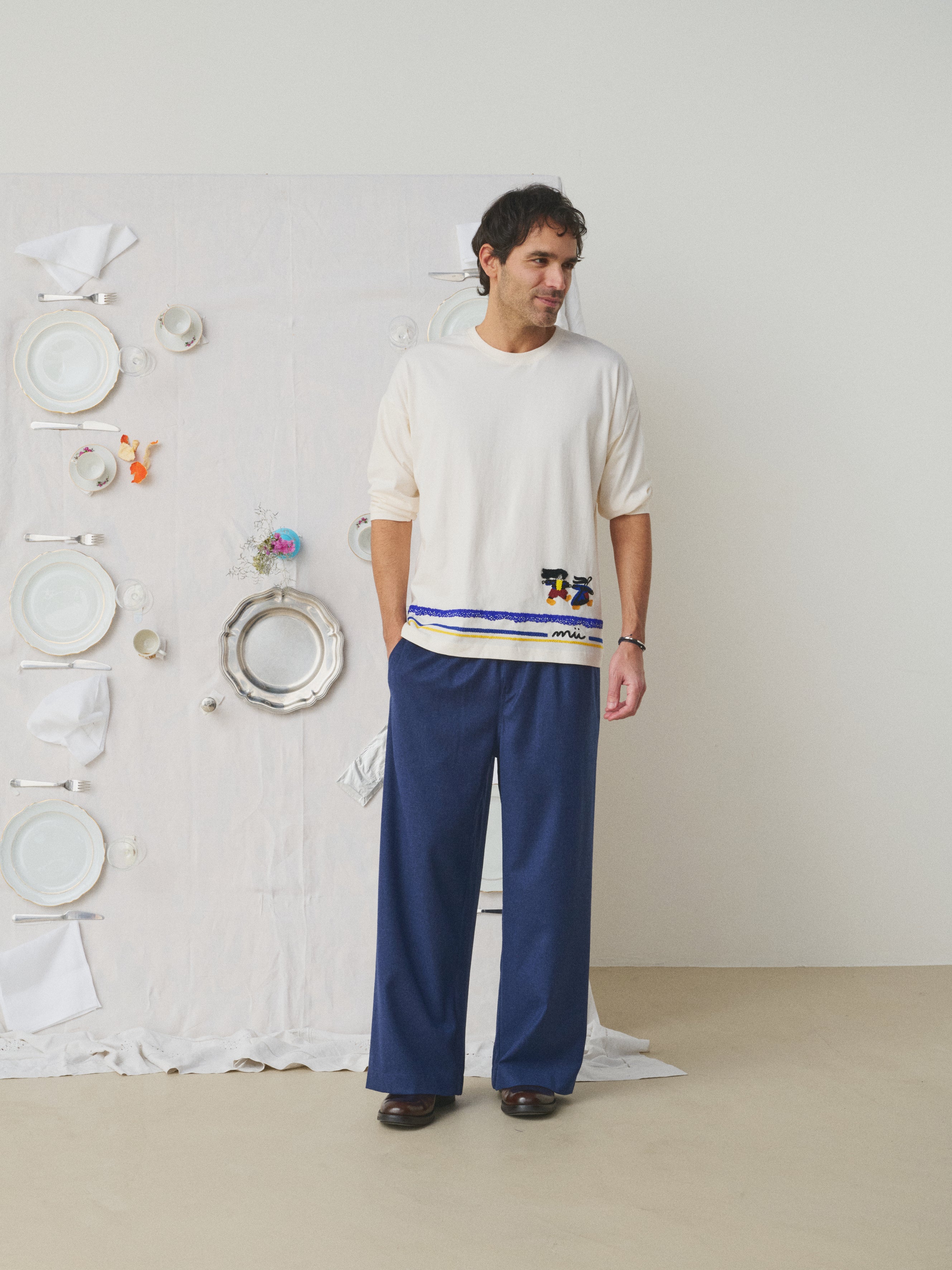 Mii à table Pantalon Louis Les Unis pantalon homme uni