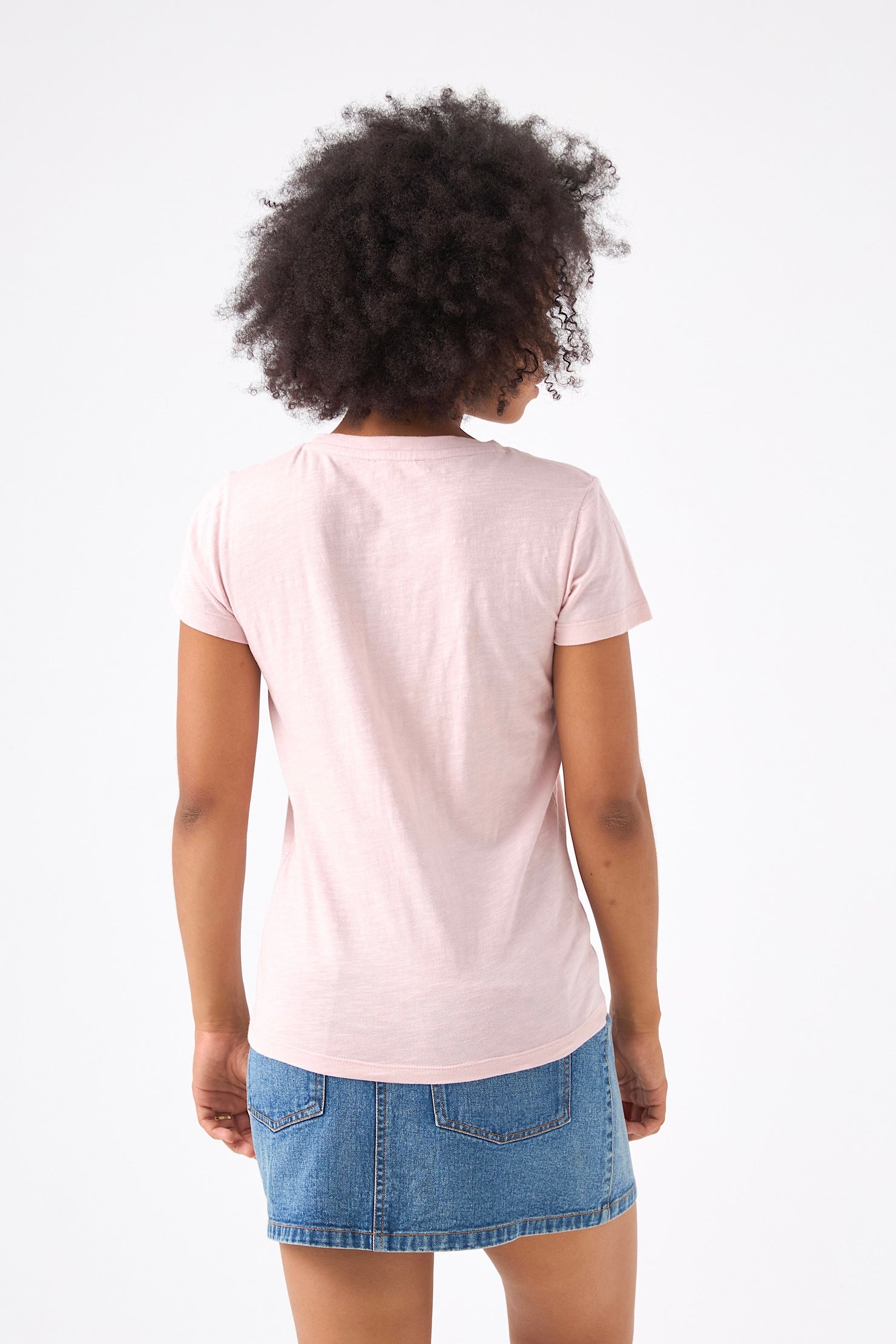 Chicosoleil Roxane tee-shirt rose romance S flanelle coton