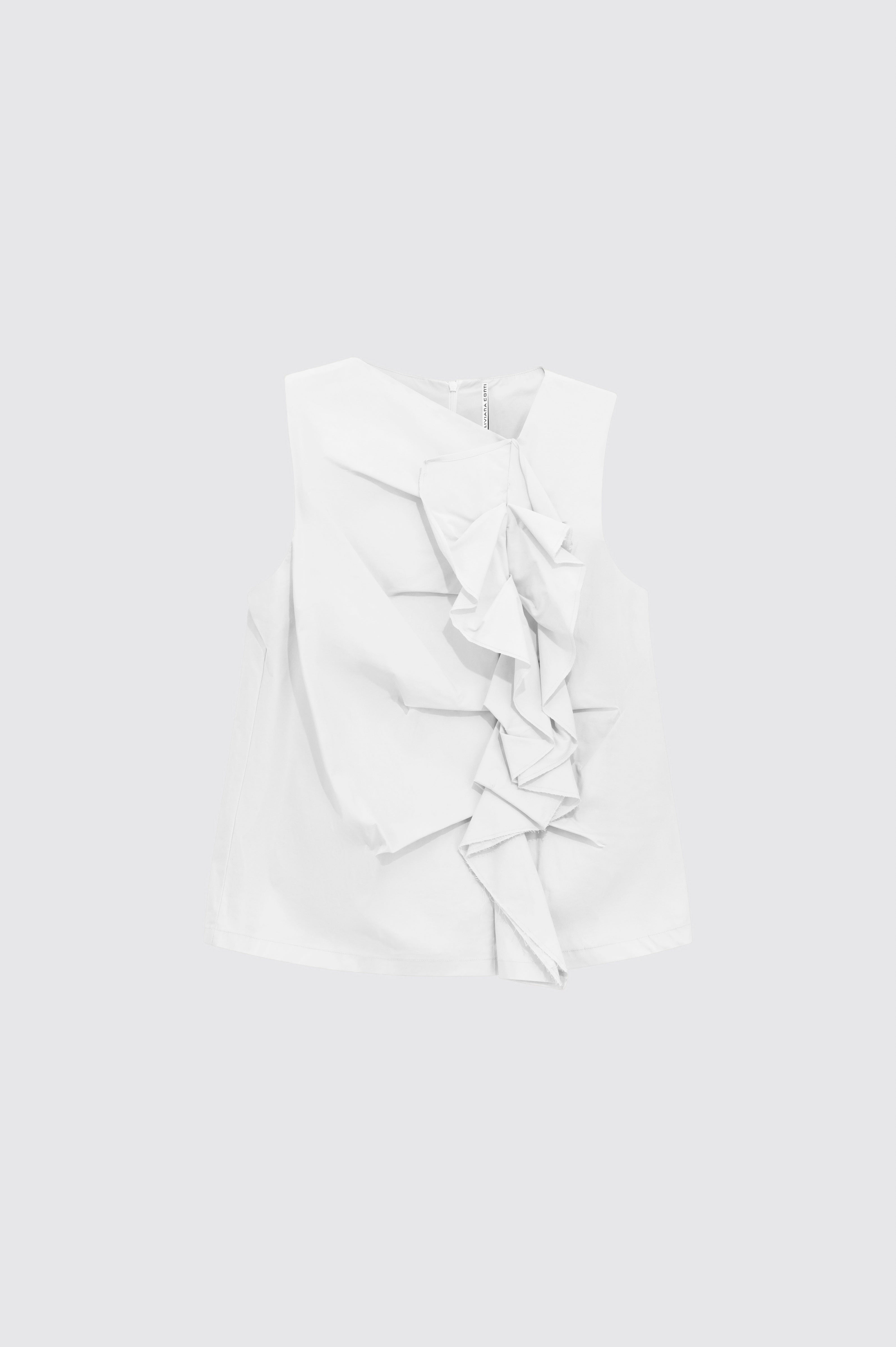 Liviana Conti Ariel chemisier femme luna sans manches drapé