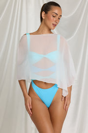 Oh Polly Zarayah poncho transparent coconut mousseline