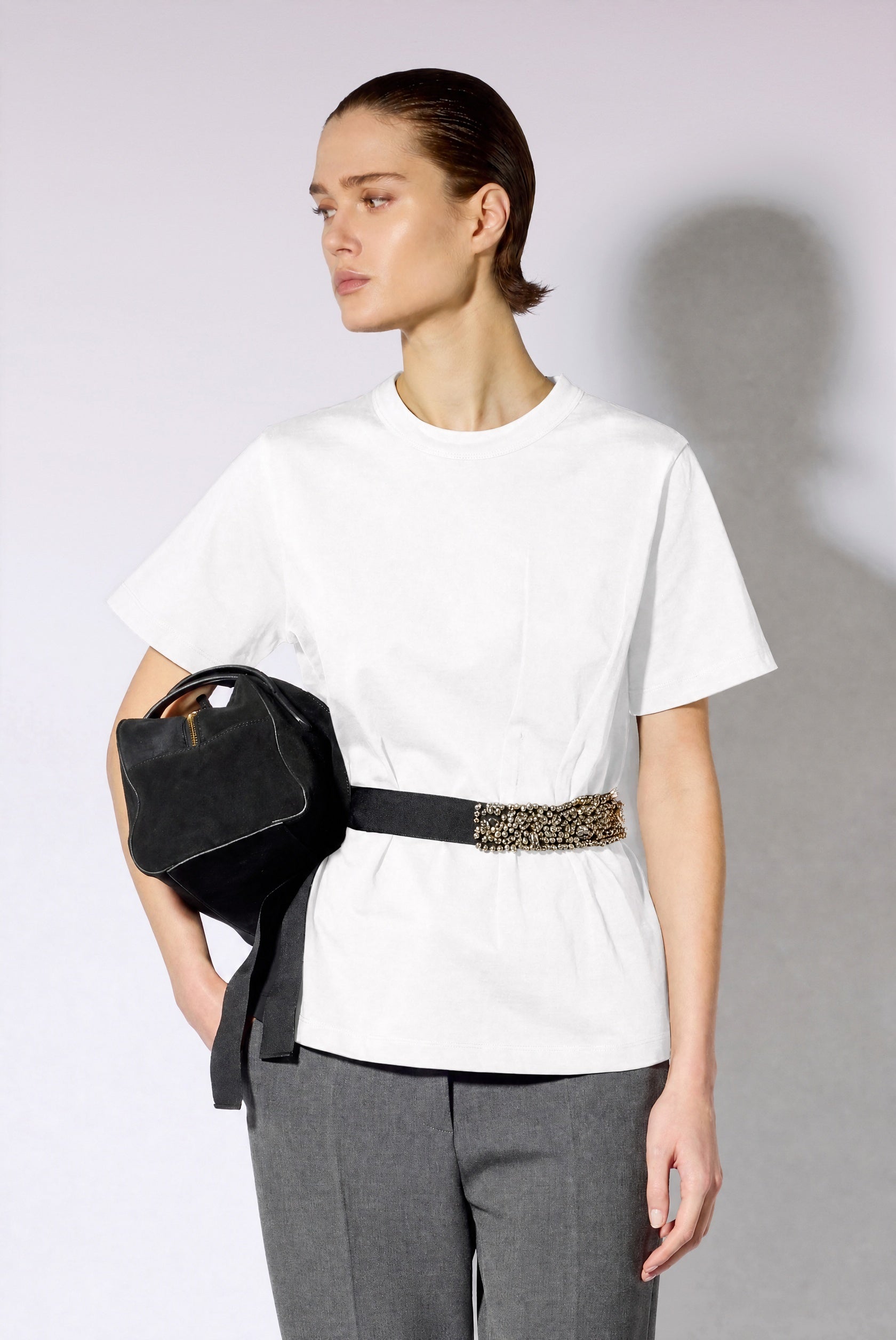 Liviana Conti Alida T-shirt femme noir XS coupe droite