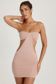 Oh Polly Lilia robe mini bandeau peche découpes