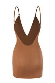 Oh Polly mesh robe mini miel plongeante multiway