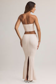 Oh Polly Blake Modal Maxi Jupe rayée taille mi-haute