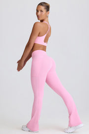 Oh Polly Bo+Tee Soft Active V-Waist Legging évasé rose