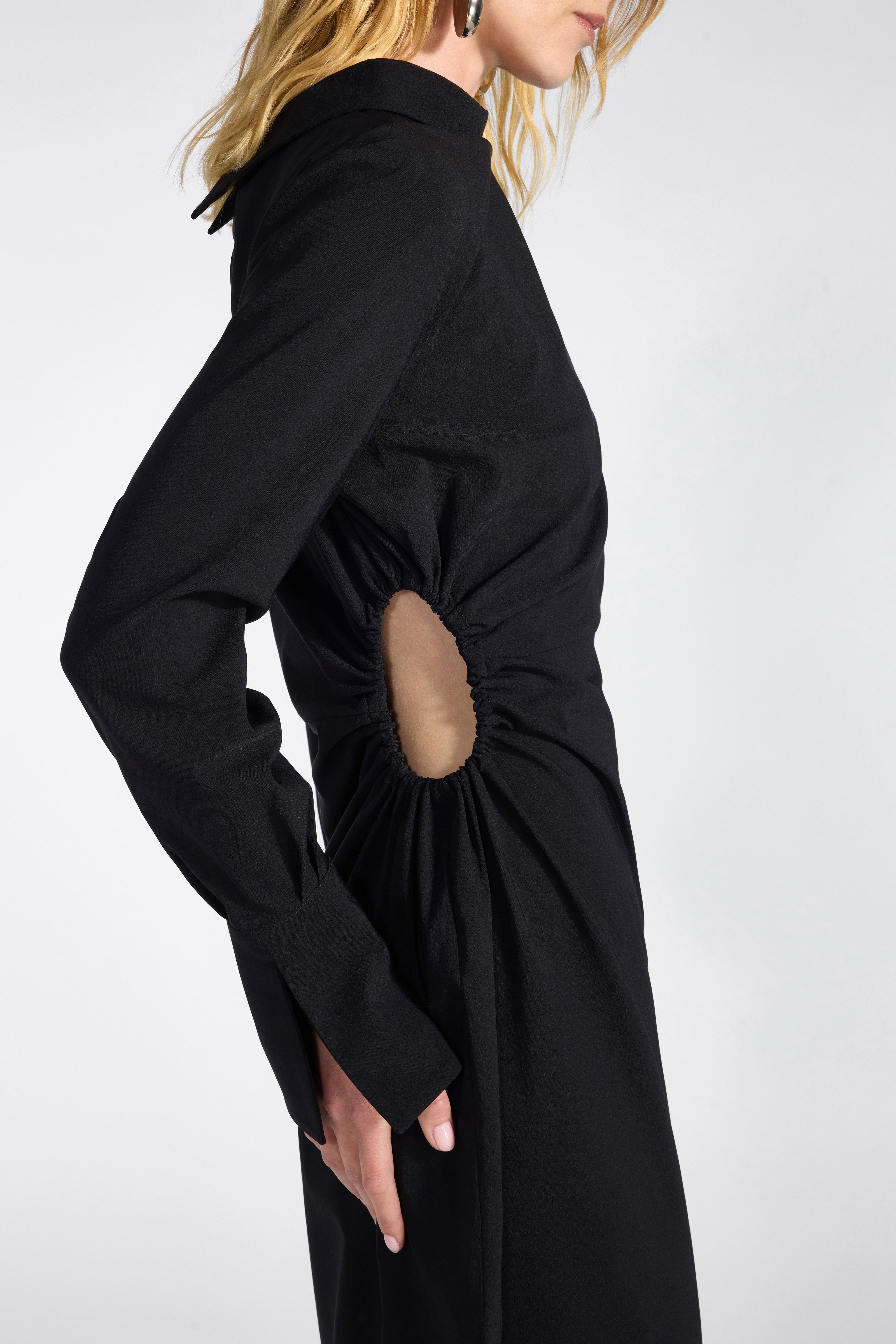 Liviana Conti Abigail robe crayon noire viscose stretch