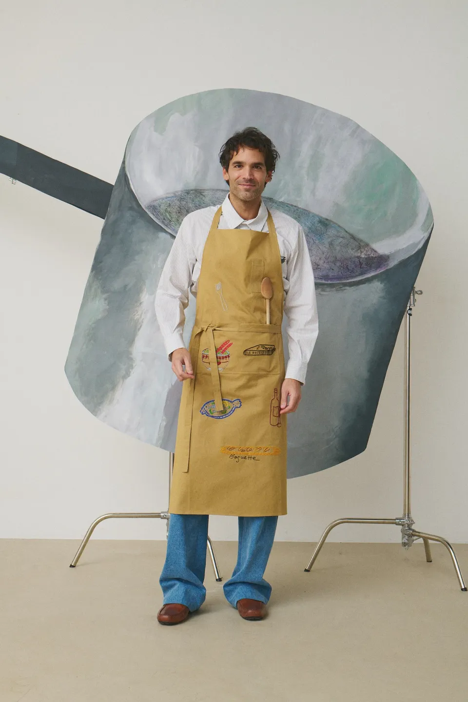 MII À Table Tablier cuisine brodé poches taille U
