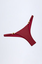 Oh Polly Swim Bermuda bas bikini cerise perles