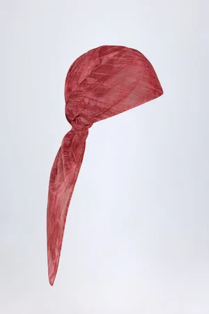 Oh Polly Ventura Foulard Cheveux Rouge Imprimé 85 cm