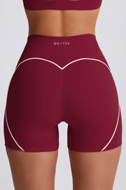 Oh Polly Bo+Tee BT2089 short mini bordeaux stretch