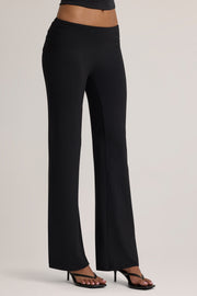 Oh Polly Hollis 6205 pantalon noir modal mi-haute