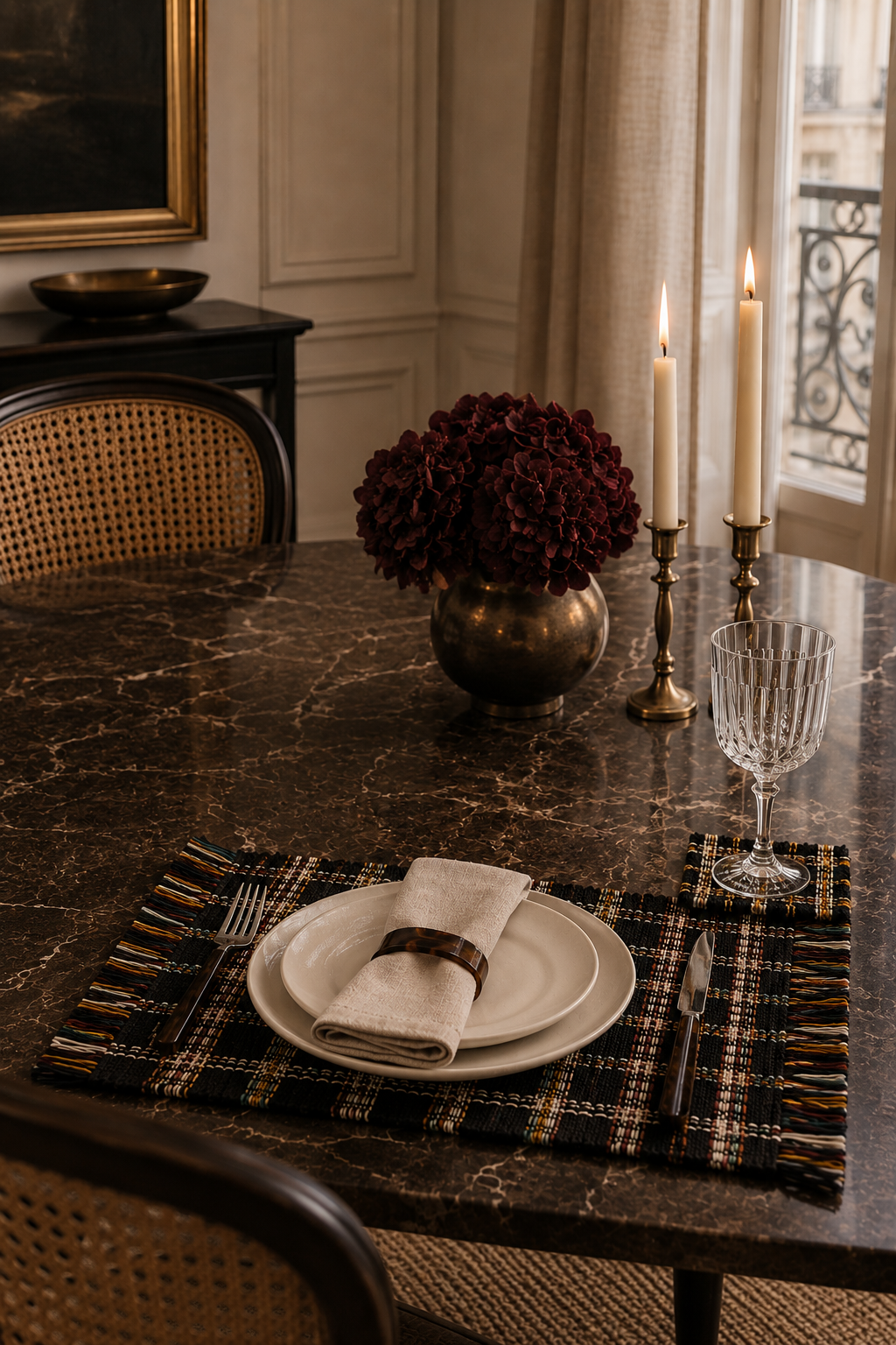 The Ethiquette Coaster in Paris dessous de verre tweed