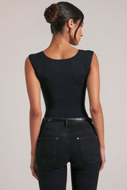 Oh Polly Bodysuits body noir col cœur modal