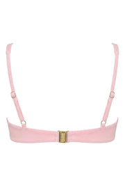 Oh Polly Swim Luana haut de bikini rose vichy à armatures