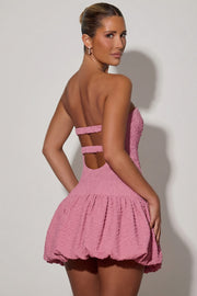 Oh Polly Dresses Lavinia robe corset Dusty Pink bubble
