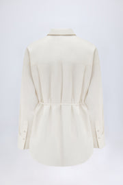 Oh Polly Lerici chemise oversize blanche coton 76 cm
