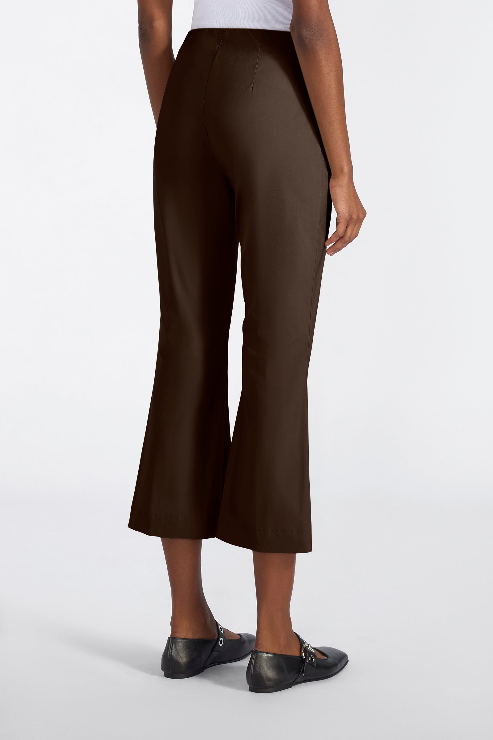 Liviana Conti Claudette pantalon trompette coton noir