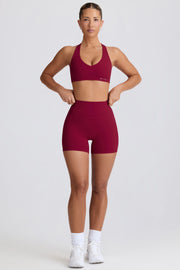 Oh Polly Bo+Tee brassière sport bordeaux stretch respirant
