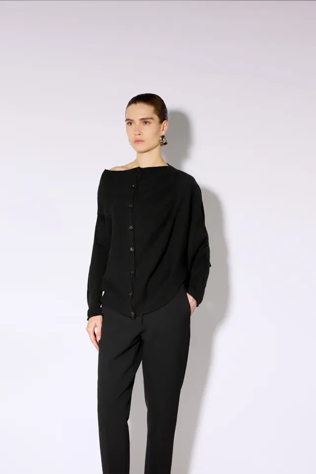Liviana Conti Lynette cardigan femme noir maille