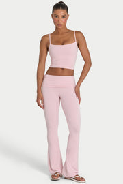 Oh Polly ButterCloud Crop Tank Top top blush double couche
