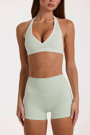 Oh Polly Bo+Tee Brassiere Sport Pistache Col Halter