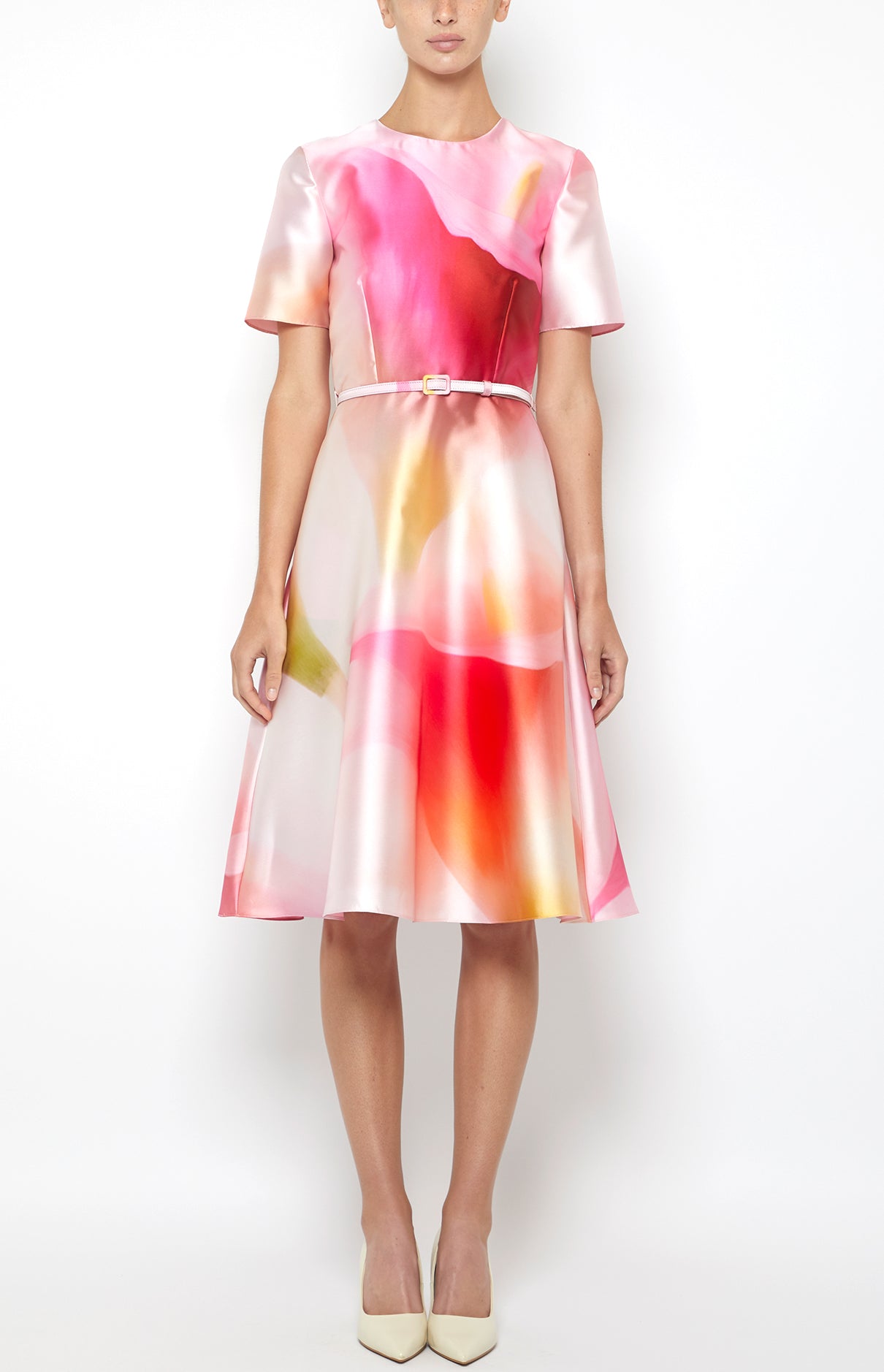 Prabal Gurung Fit & Flare Dress robe rose évasée