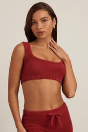 Oh Polly Jada 12038 bralette maille rouge rubis
