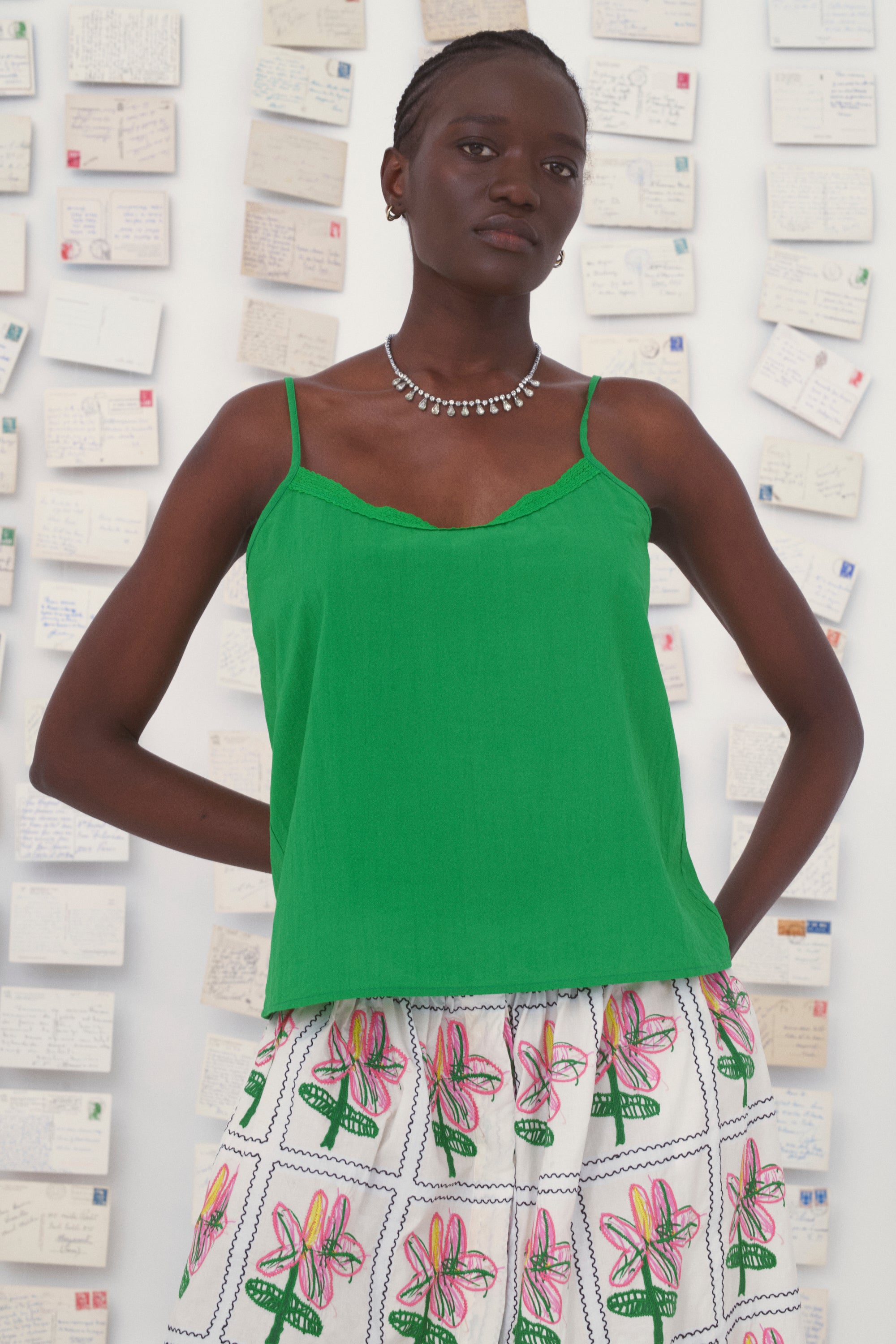 MII Mii en carte postale Top Dafni coton Les Unis