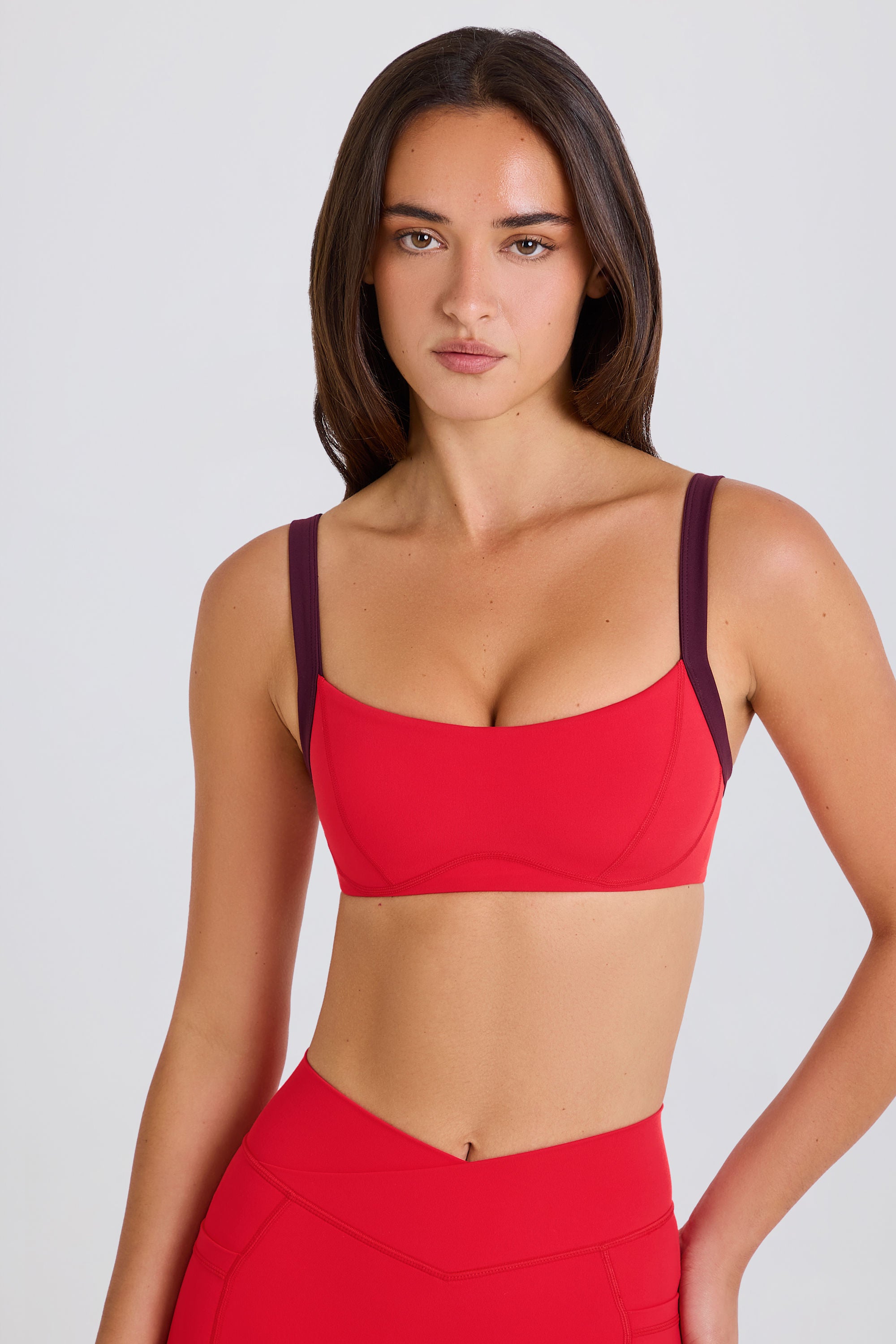 Oh Polly Bo+Tee brassière sport fraise stretch
