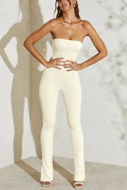 Oh Polly Jumpsuits Jamila 5247 combinaison ivoire bustier